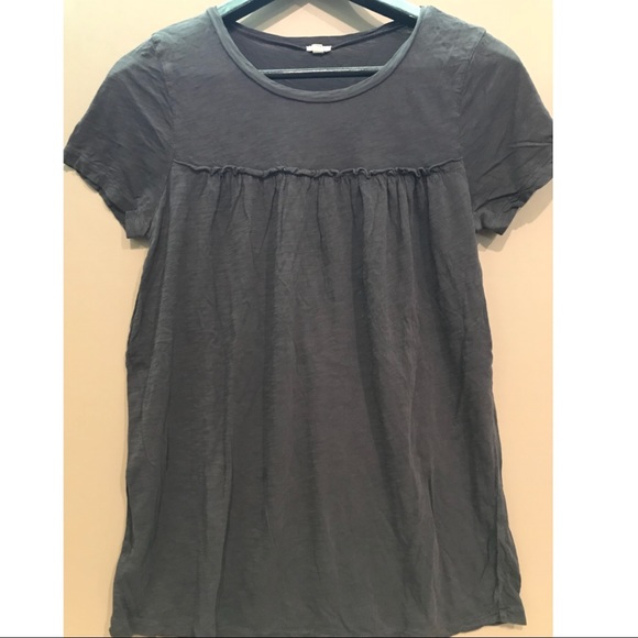 J. Crew Tops - J Crew | Charcoal Grey Slub Cotton T-shirt | Small